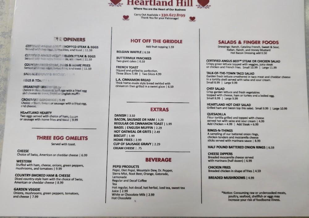 Heartland Hill Menu image 2